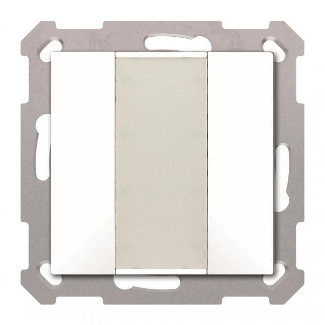 MDT BE-TA5502.G2 KNX Taster 55 2-fach Reinweiß glänzend
