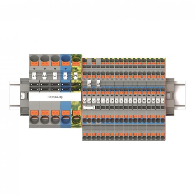 WAGO 821-111 TOPJOB S-Hauptverteiler-Set FI/LS,mit Drücker