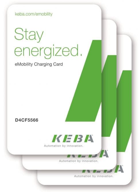 KEBA RFID cards KEBA design+UID 127939 10Stück