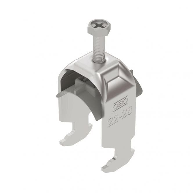 OBO BS-H1-K-28 ALU Bügelschelle 2056 22-28mm 1186422 (Inhalt 1 Stück)