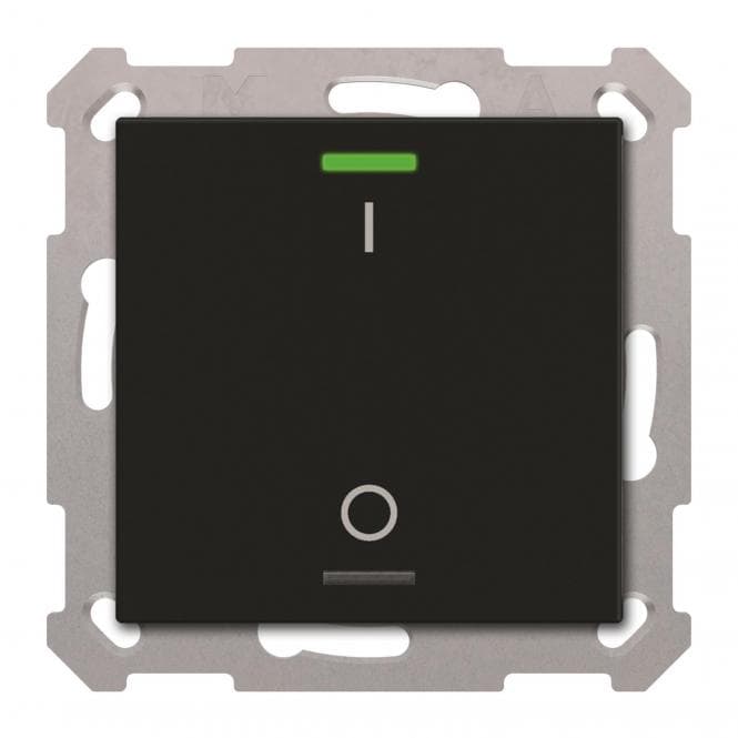 MDT BE-TAL55T106.B1 KNX Taster Light 55 1f RGBW Temperatursensor sw matt Schalt.
