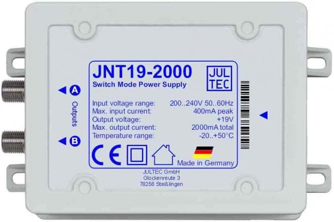 Jultec Schaltnetzteil JNT19-2000 19V 2,0A, 2x F-Buchse