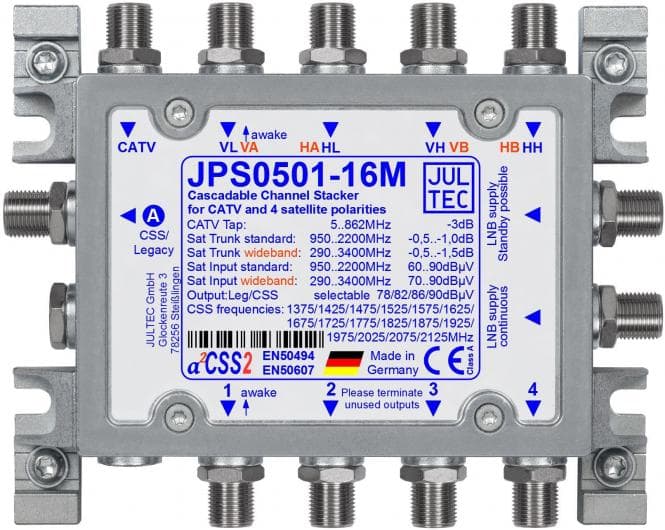 Jultec Einkabelmultischalter JPS0501-16M 5 auf 1/16UB