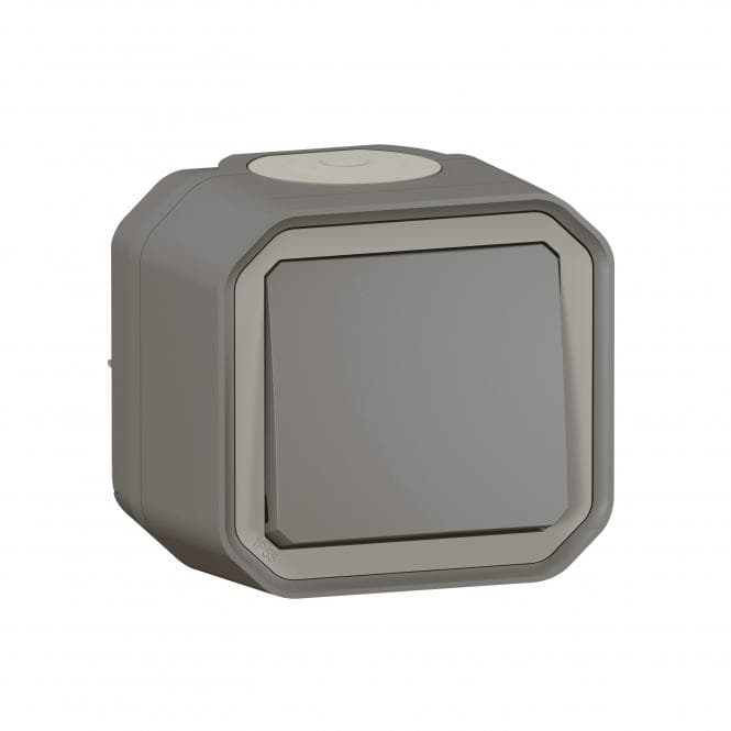 Legrand 069790L Plexo New FRAP Taster 10 A Steckkl.(SL) IK08 Anthrazit