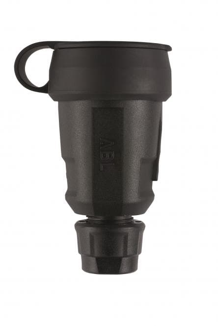 ABL Hightech Kupplung SCHUKO 100000080 Elamid schwarz Manschette IP44 Typ 1580