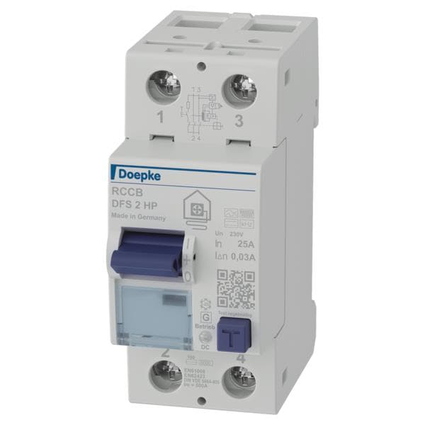 Doepke Doepke DFS2 025-2/0,03-HP FI-Schutzschalter 2p 25 A 0.03 09124505
