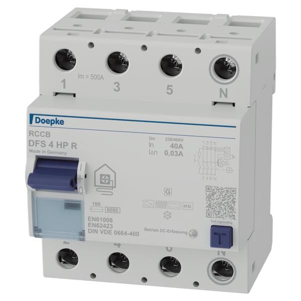 Doepke DFS4 040-4/0,03-HP R FI-Schutzschalter 4p 40 A 0.03 09134807