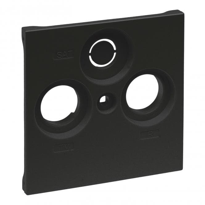 Legrand 765356 SEANO Abdeckung TV-R-SAT f.Fremdfabrikate Farbausführung:Schwarz