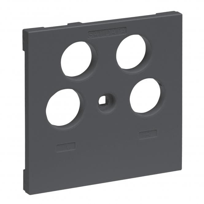 Legrand 765457 SEANO Abdeckung TV-R-SAT-SAT f.Fremdfabrikate Anthrazit