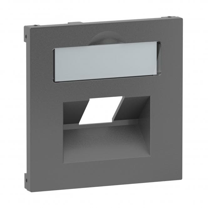 Legrand 765458 SEANO Abdeckung 1x RJ45 f Datendosen Fremdfabrikate Anthrazit