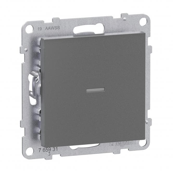 Legrand 765931 Seano with Netatmo Schalter/Dimmer m.NeutralL Anthrazit