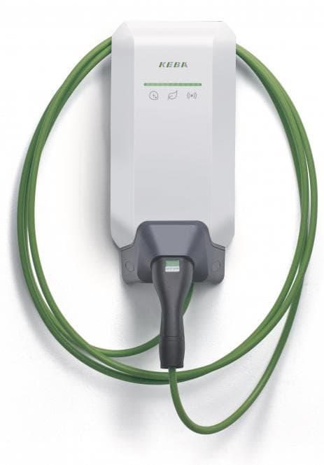 Keba Wallbox P40 11kW-3phasig 6m Kabel Weiß BLE-Wifi , RFID 131112