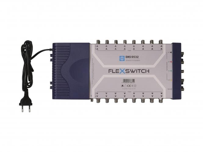 WISI FLEXSWITCH Multischalter DXS0532 5in32 aktiv mit Netzteil