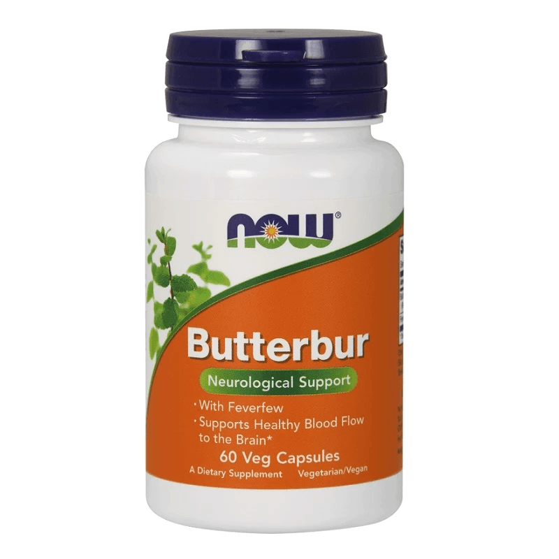 Wsparcie Mózgu Lepężnik Now Foods Butterbur 60vkaps