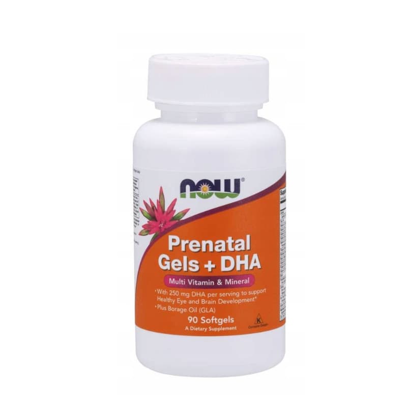 Witaminy dla Kobiet w Ciąży Now Foods Prenetal+DHA 90softgels