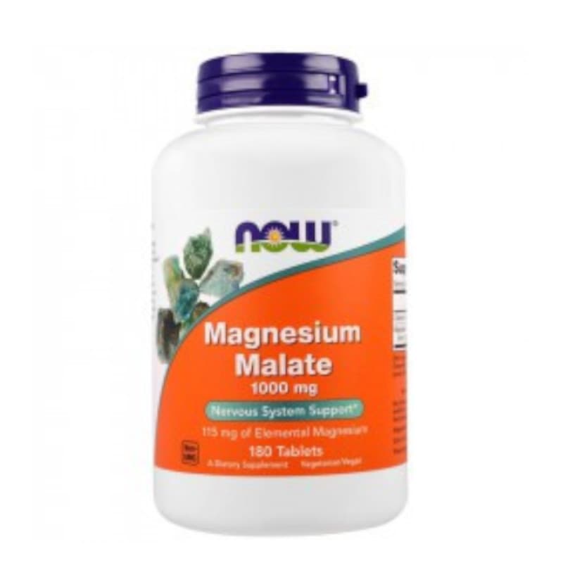 Minerały Magnez Now Foods Magnesium Malate 1000mg 180tab