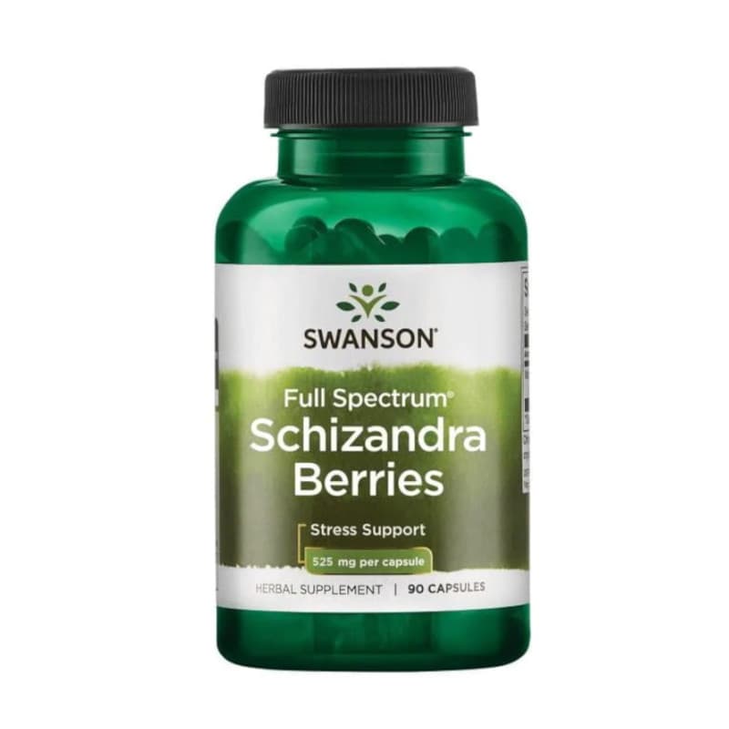 Adaptogeny Cytryniec Chiński Swanson Schizandra Berries 525mg 90kaps