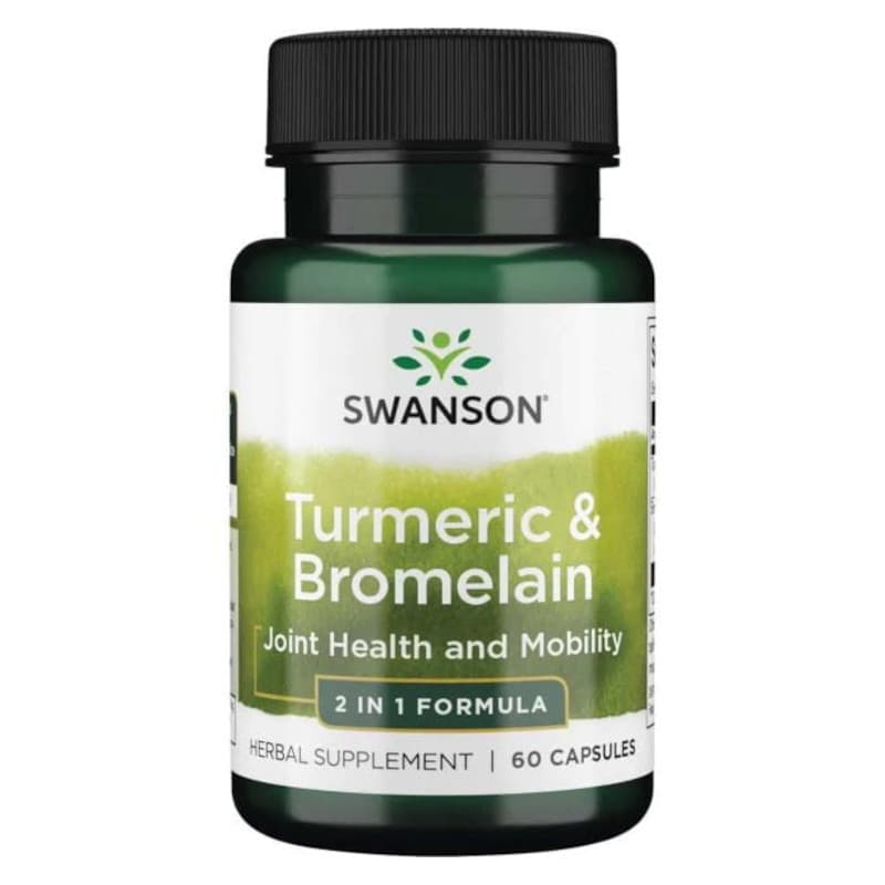 Trawienie Kompleks Swanson Turmerci & Bromelain 60kaps