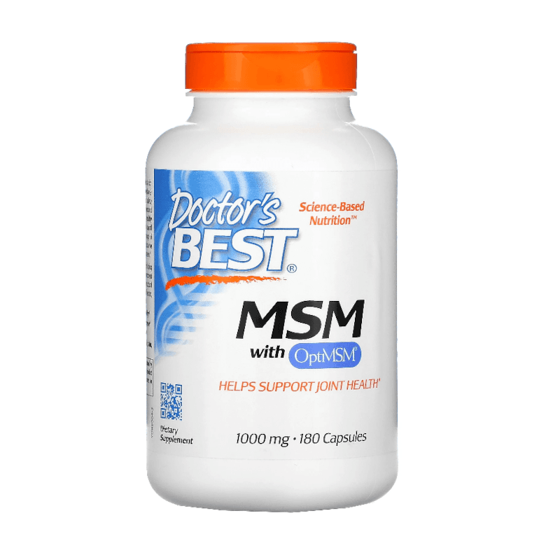 Regeneracja Stawów Siarka Organiczna Doctor's Best MSM with OptiMSM 1000mg 180kaps