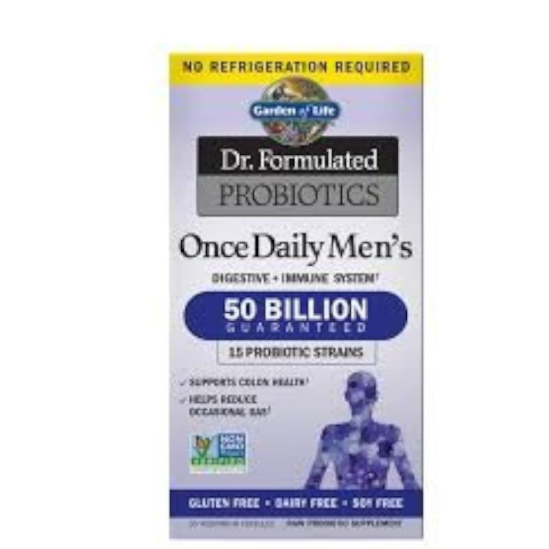 Wsparcie Jelit Probiotyki Garden Of Life Once Daily Men's 30vkaps