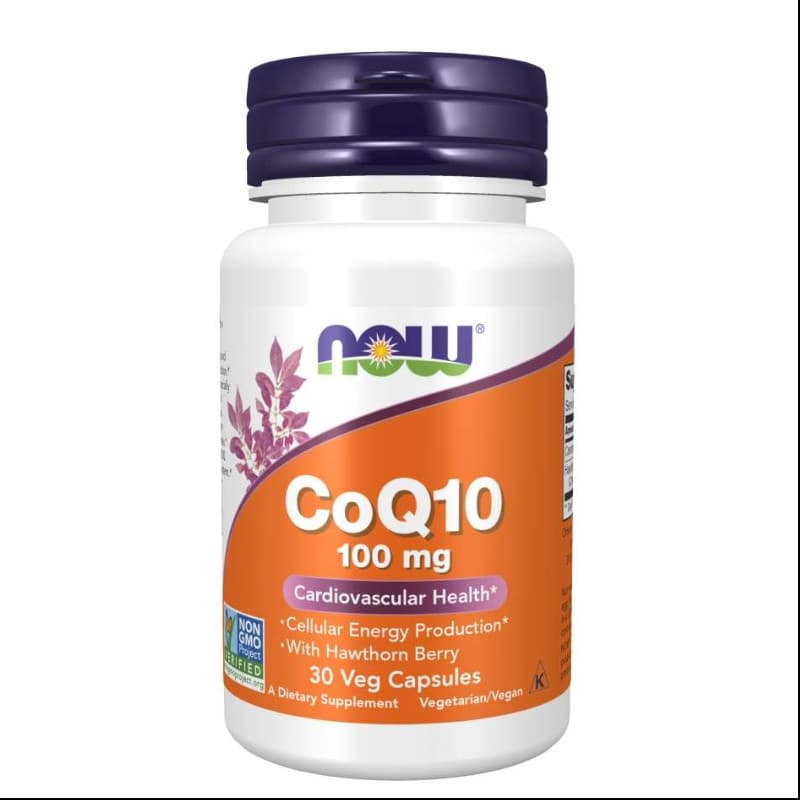 Zdrowe Serce Koenzym Q10 Now Foods CoQ10 100 mg 30vkaps