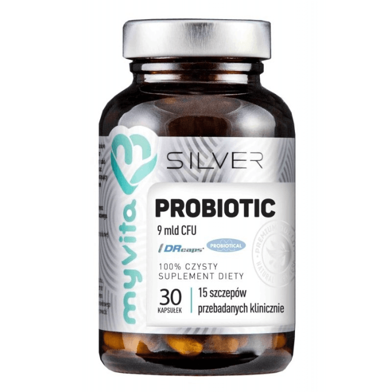 Wsparcie Jelit Probiotyki MyVita Silver Pure 100% Probiotyk 9mld 30kaps
