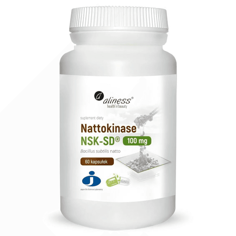 Zdrowe Serce Nattokinaza Aliness Nattokinese 100mg 60kaps