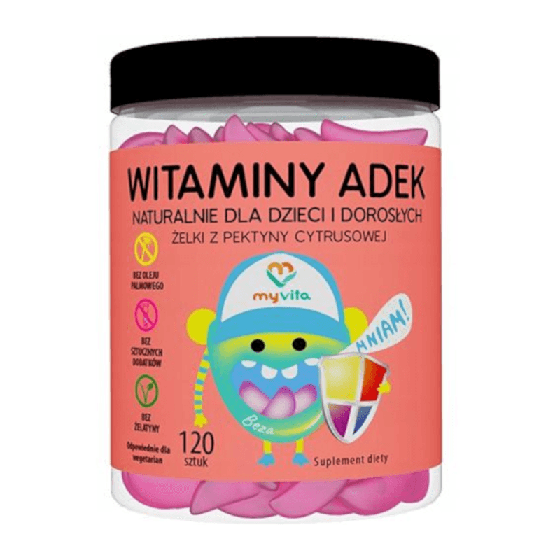 Witaminy Kompleks MyVita ADEK Żelki 120szt