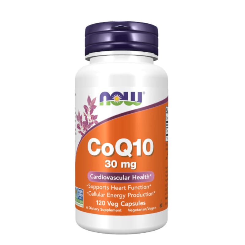 Zdrowe Serce Koenzym Q10 Now Foods CoQ10 30mg 120vkaps