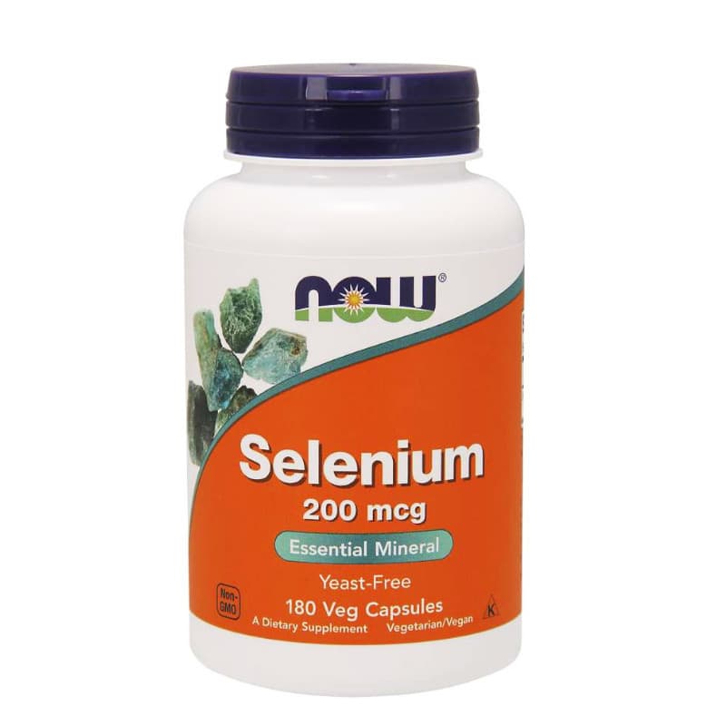 Minerały Selen Now Foods Selenium 200mg 180vkaps