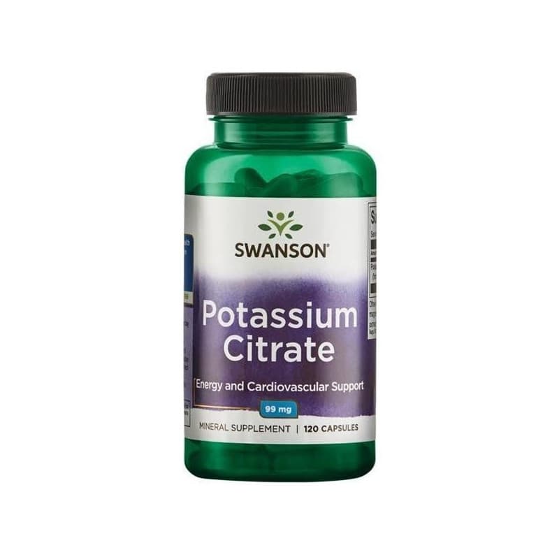 Minerały Potas Swanson Potassium Citrate 120kaps