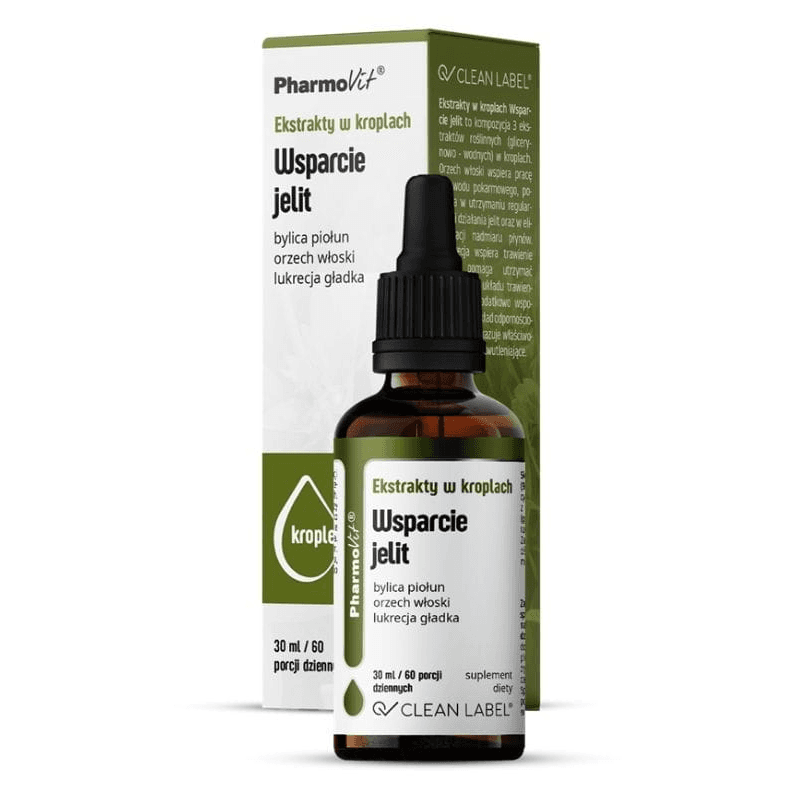 Trawienie Kompleks Pharmovit Krople Wsparcie Jelit 30ml