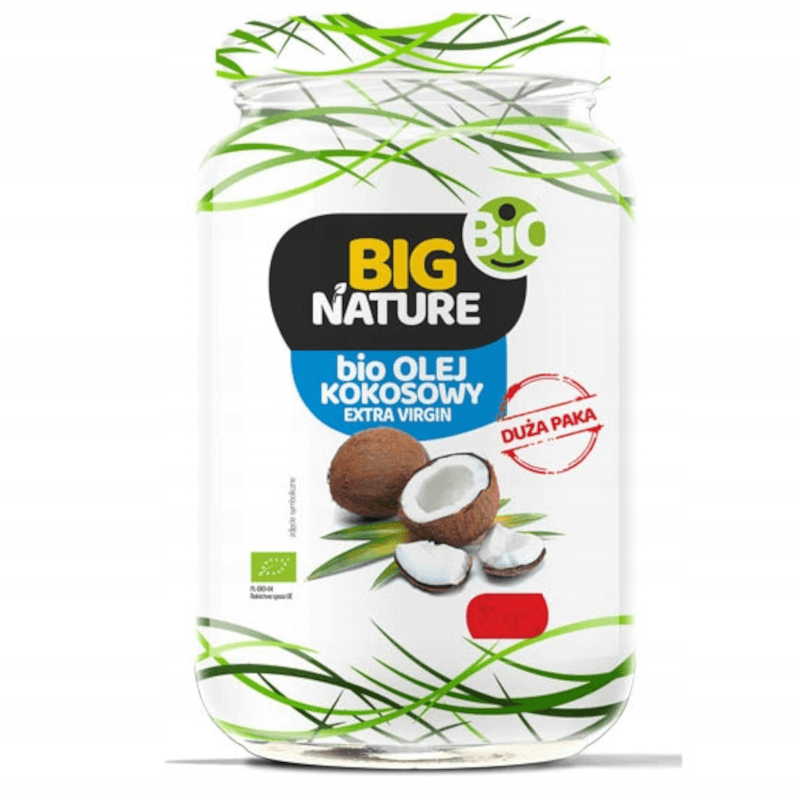 Zdrowa Żywność Olej Kokosowy Big Nature Olej Kokosowy Extra Virgin Bio 480ml