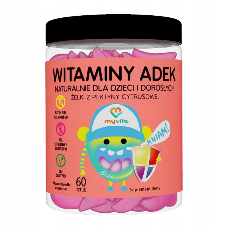Witaminy Kompleks MyVita ADEK Żelki 60szt