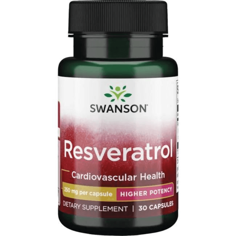 Zdrowe Serce Resweratrol Swanson Resveratrol 250mg 30kaps
