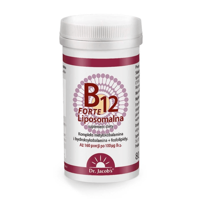 Witaminy B Dr. Jacob's B12 Liposomalna Forte 80g