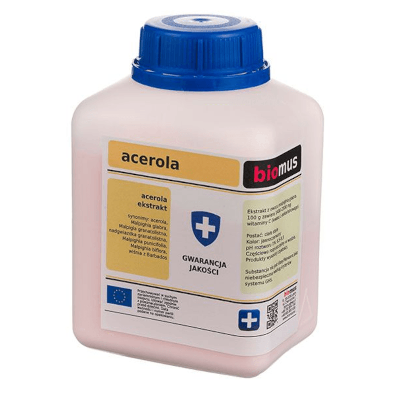 Wsparcie Odporności Jagody Aceroli Biomus Acerola 250g