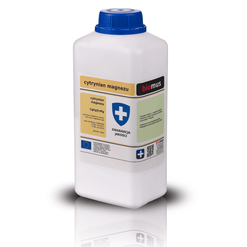 Minerały Magnez Biomus Cytrynian Magnezu 500g