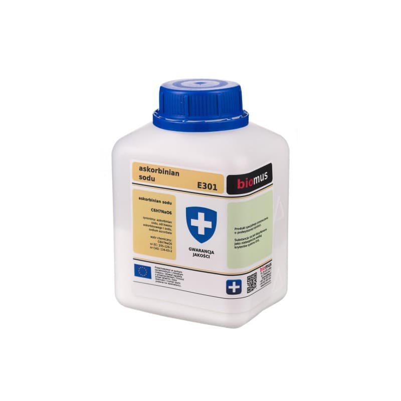 Surowiec chemiczny Askorbinian Sodu Biomus Askorbinian Sodu 500g