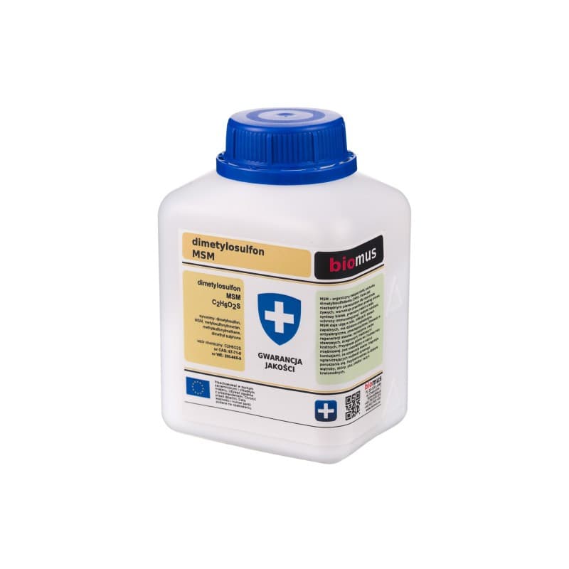 Regeneracja Stawów MSM Biomus Siarka Organiczna Metylosulfonylometan 500g