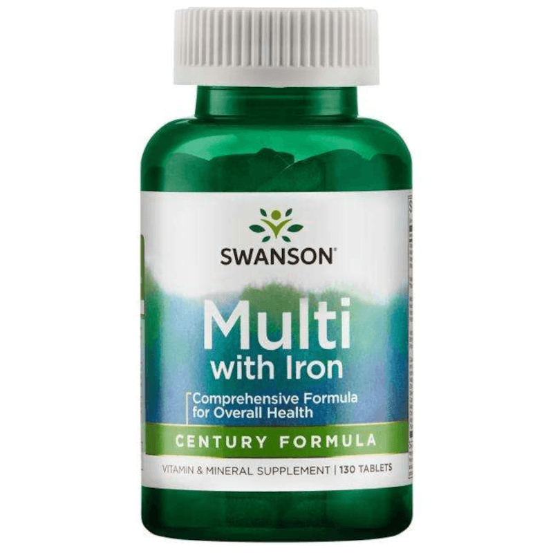 Witaminy i Minerały Kompleks Swanson Century Formula Multi with Iron 130tab