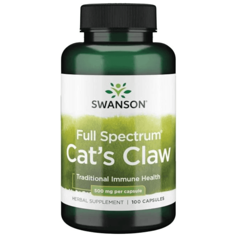 Wsparcie Odporności Koci Pazur Swanson Cat's Claw 500mg 100kaps