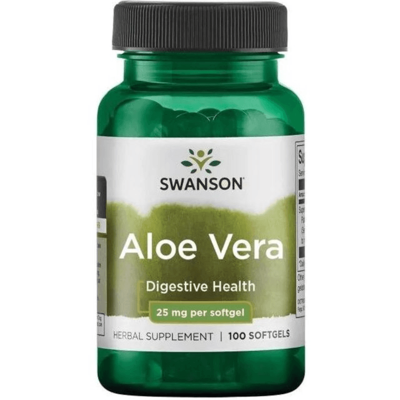 Trawienie Aloes Swanson Aloe Vera 5000mg 100softgels