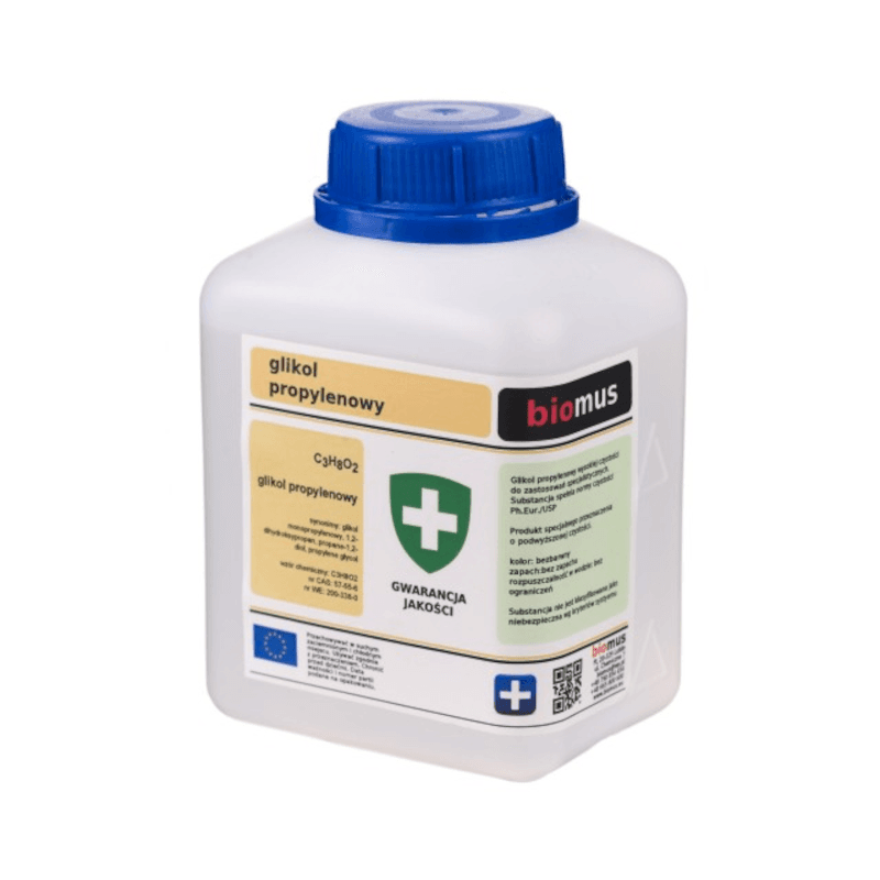 Surowiec Kosmetyczny Glikol Propylenowy Biomus Glikol Propylenowy 500ml