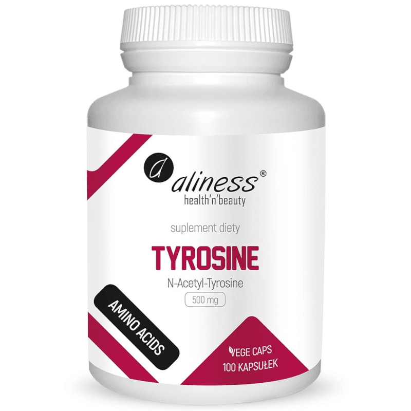 Aminokwasy Tyrozyna Aliness N-Acetyl-L-Tyrosine 500mg 100vkaps