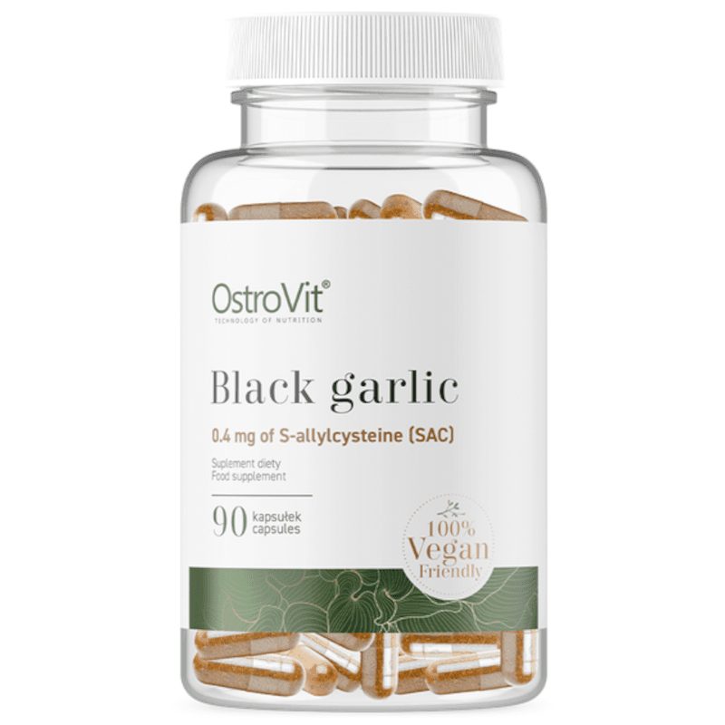 Wsparcie Odporności Czarny Czosnek Ostrovit Black Garlic 90vkaps