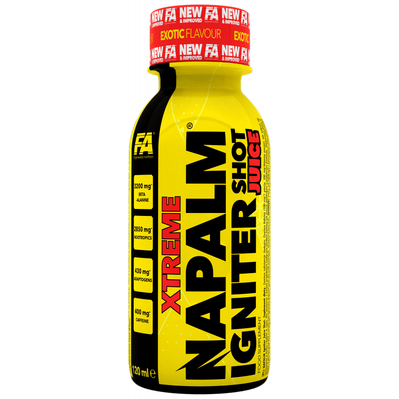 Shot Przedtreningowy Wieloskładnikowy Fitness Authority Napalm Igniter Shot 120ml