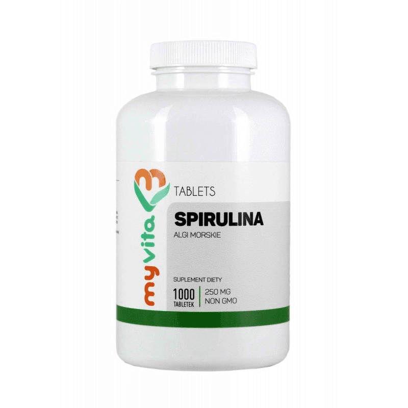 Trawienie Spirulina MyVita Spirulina Platensis 250mg 1000tab