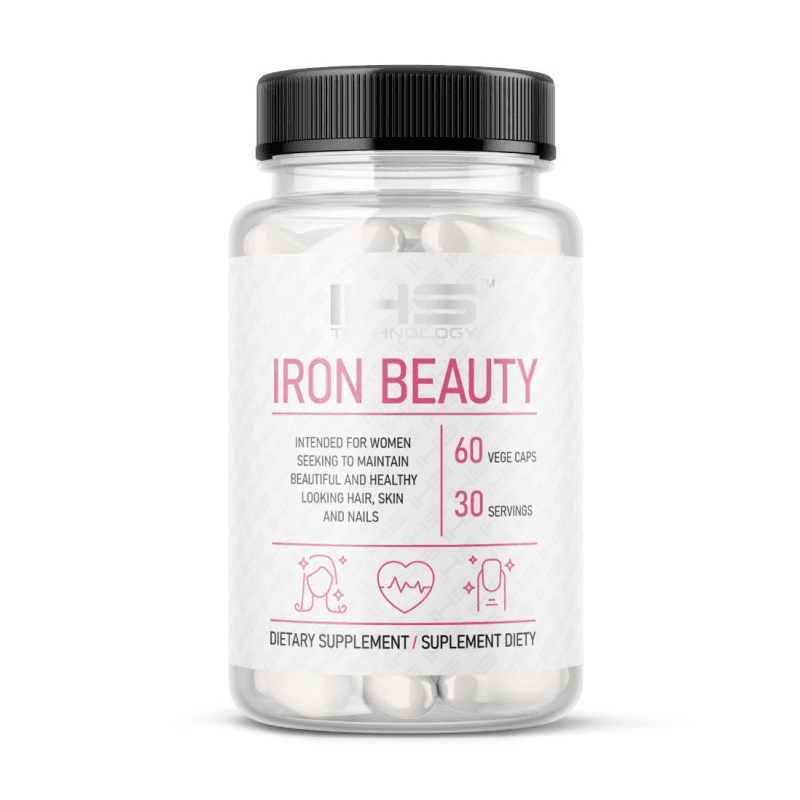 Wsparcie Włosów, Skóry, Paznokci Kompleks IHS Iron Beauty 60vkaps