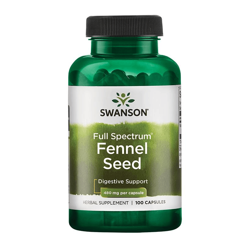 Trawienie Nasiona Kopru Swanson FS Fennel Seed 480mg 100kaps